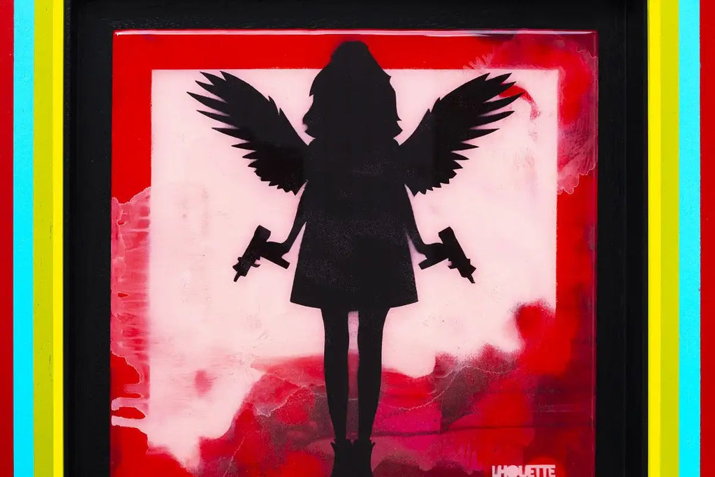 Angel Cake Mixer - Red - SOLD by artist Lhouette - Wyecliffe Galleries