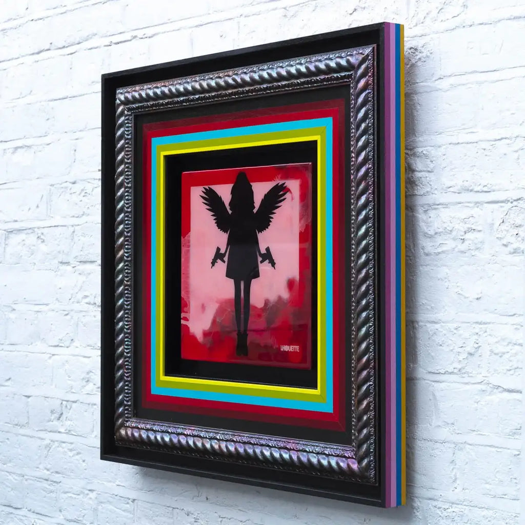 Angel Cake Mixer - Red - SOLD by artist Lhouette - Wyecliffe Galleries