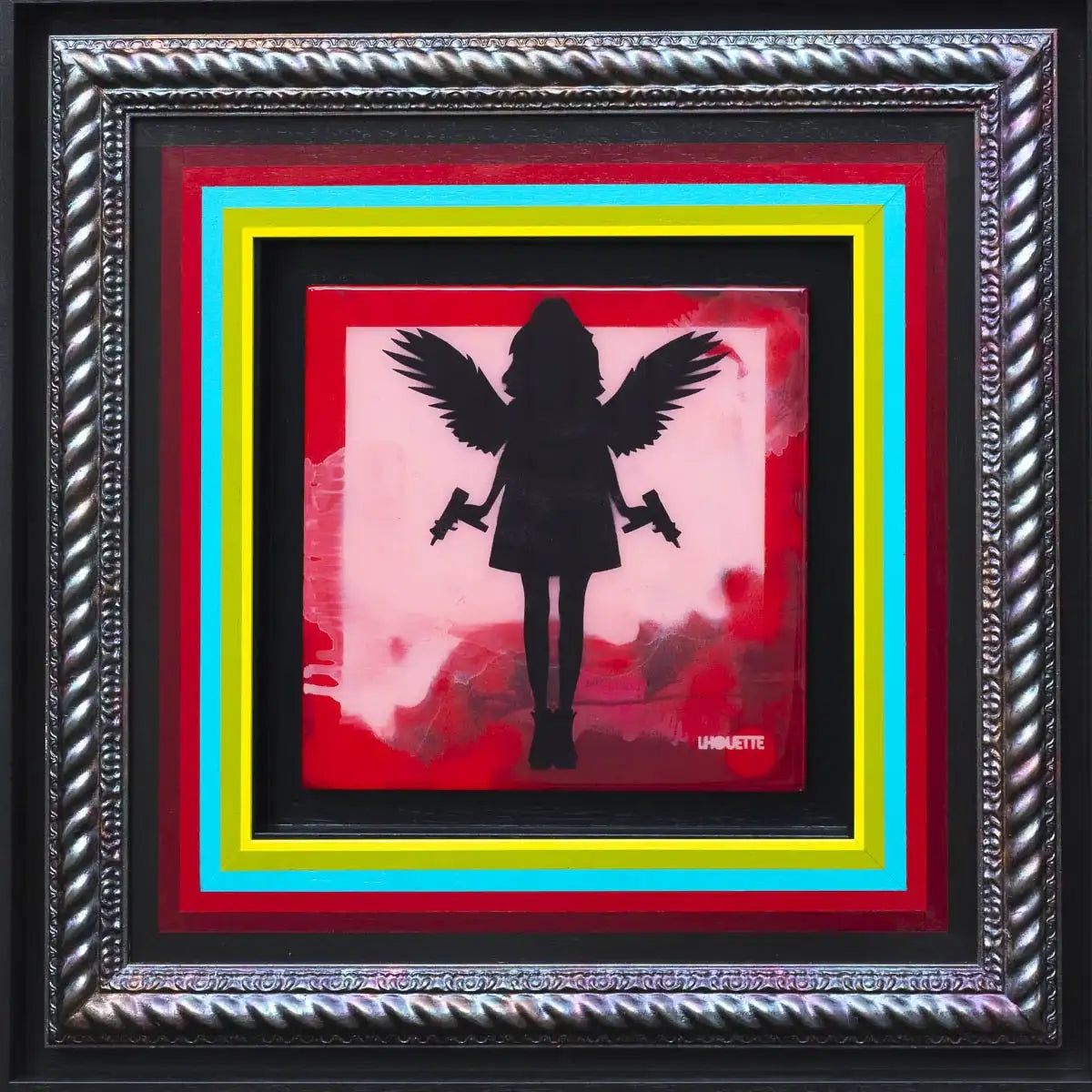 Angel Cake Mixer - Red - SOLD by artist Lhouette - Wyecliffe Galleries