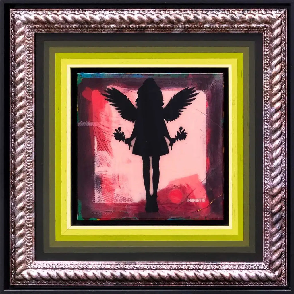 Angel Cake Mixer (Royal Red) - Original - SOLD by artist Lhouette - Wyecliffe Galleries