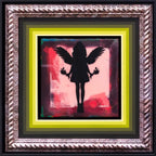 Angel Cake Mixer (Royal Red) - Original - SOLD by artist Lhouette - Wyecliffe Galleries