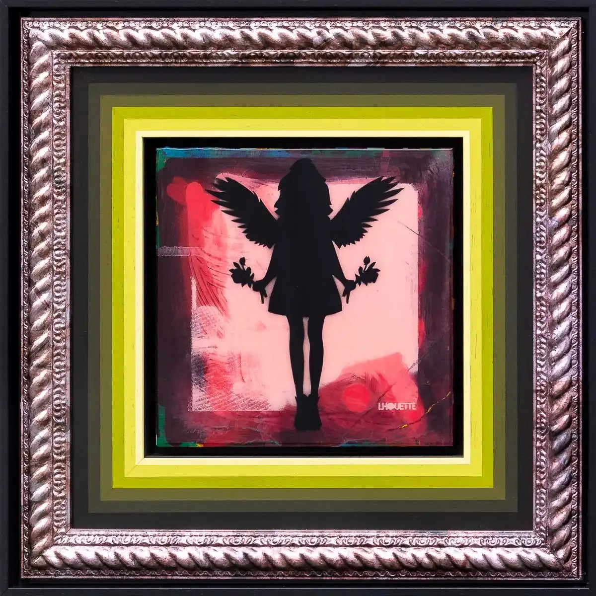 Angel Cake Mixer (Royal Red) - Original - SOLD by artist Lhouette - Wyecliffe Galleries