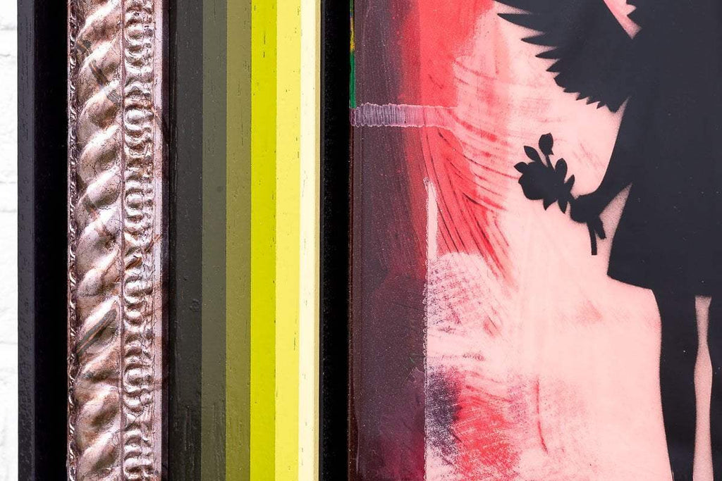 Angel Cake Mixer (Royal Red) - Original - SOLD by artist Lhouette - Wyecliffe Galleries