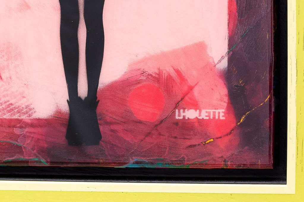 Angel Cake Mixer (Royal Red) - Original - SOLD by artist Lhouette - Wyecliffe Galleries