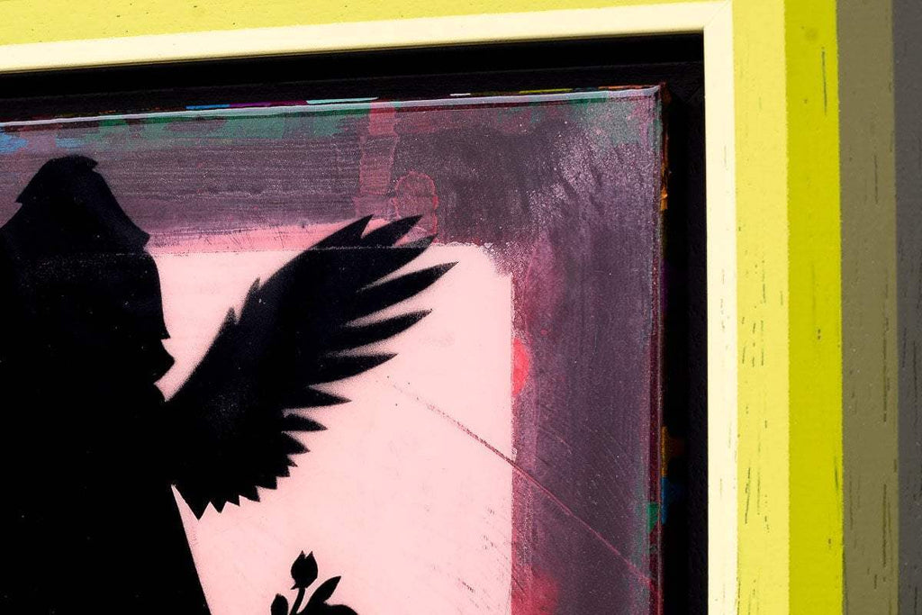 Angel Cake Mixer (Royal Red) - Original - SOLD by artist Lhouette - Wyecliffe Galleries