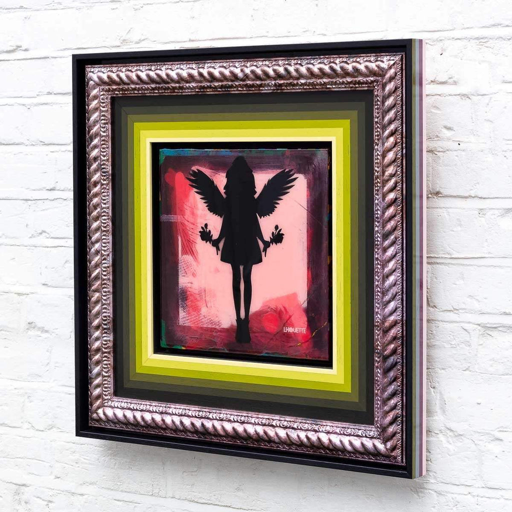 Angel Cake Mixer (Royal Red) - Original - SOLD by artist Lhouette - Wyecliffe Galleries