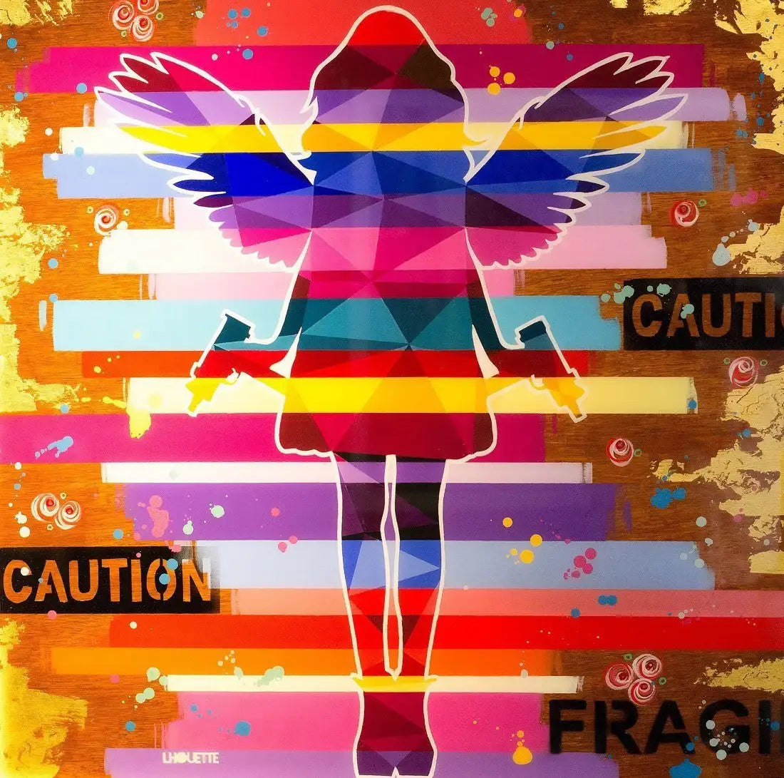 Angel Cake - Original - SOLD by artist Lhouette - Wyecliffe Galleries