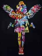 Angel Cake Pop Sculpture I - Video Heaven - SOLD by artist Lhouette - Wyecliffe Galleries