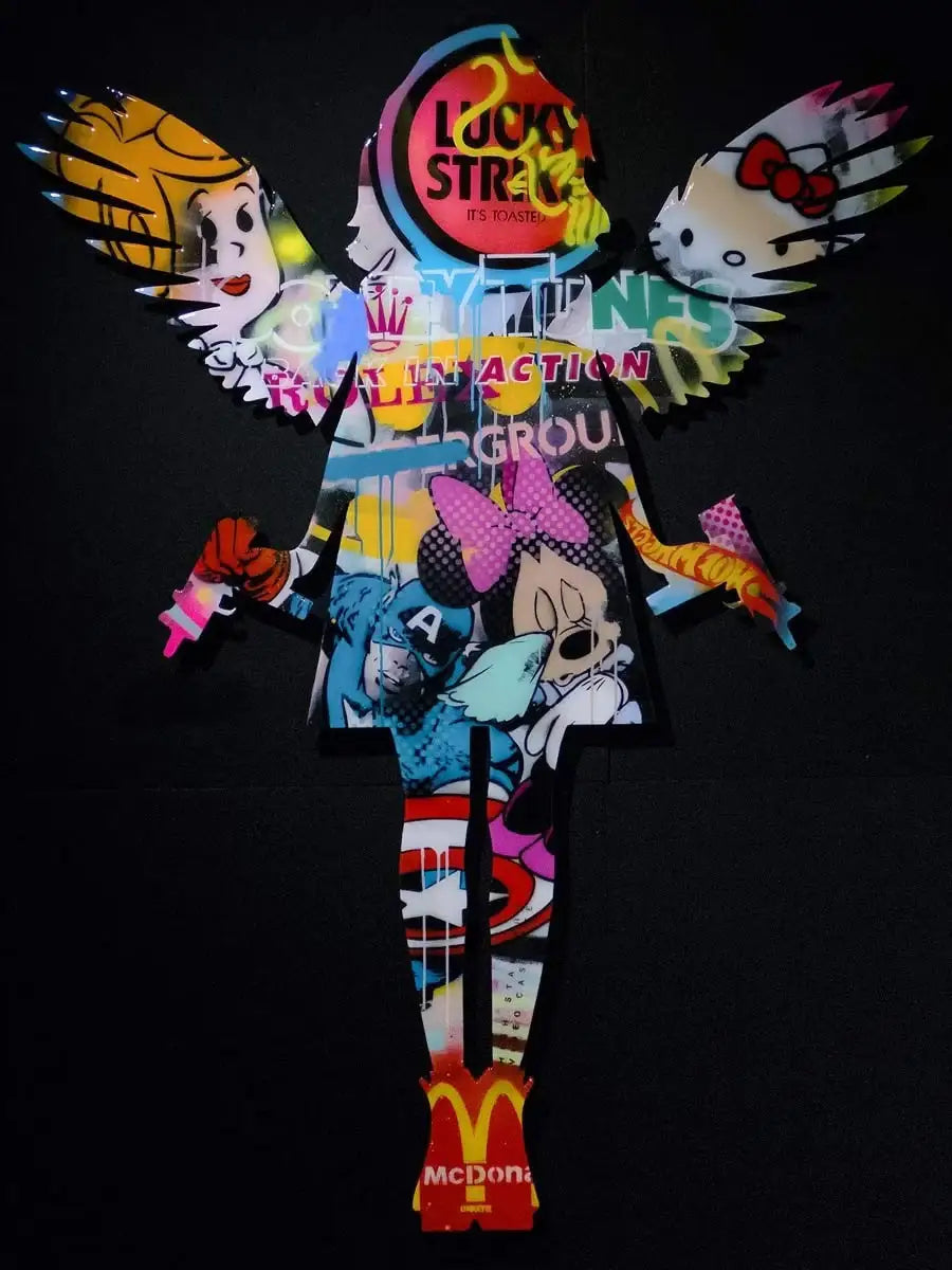 Angel Cake Pop Sculpture II - SOLD by artist Lhouette - Wyecliffe Galleries