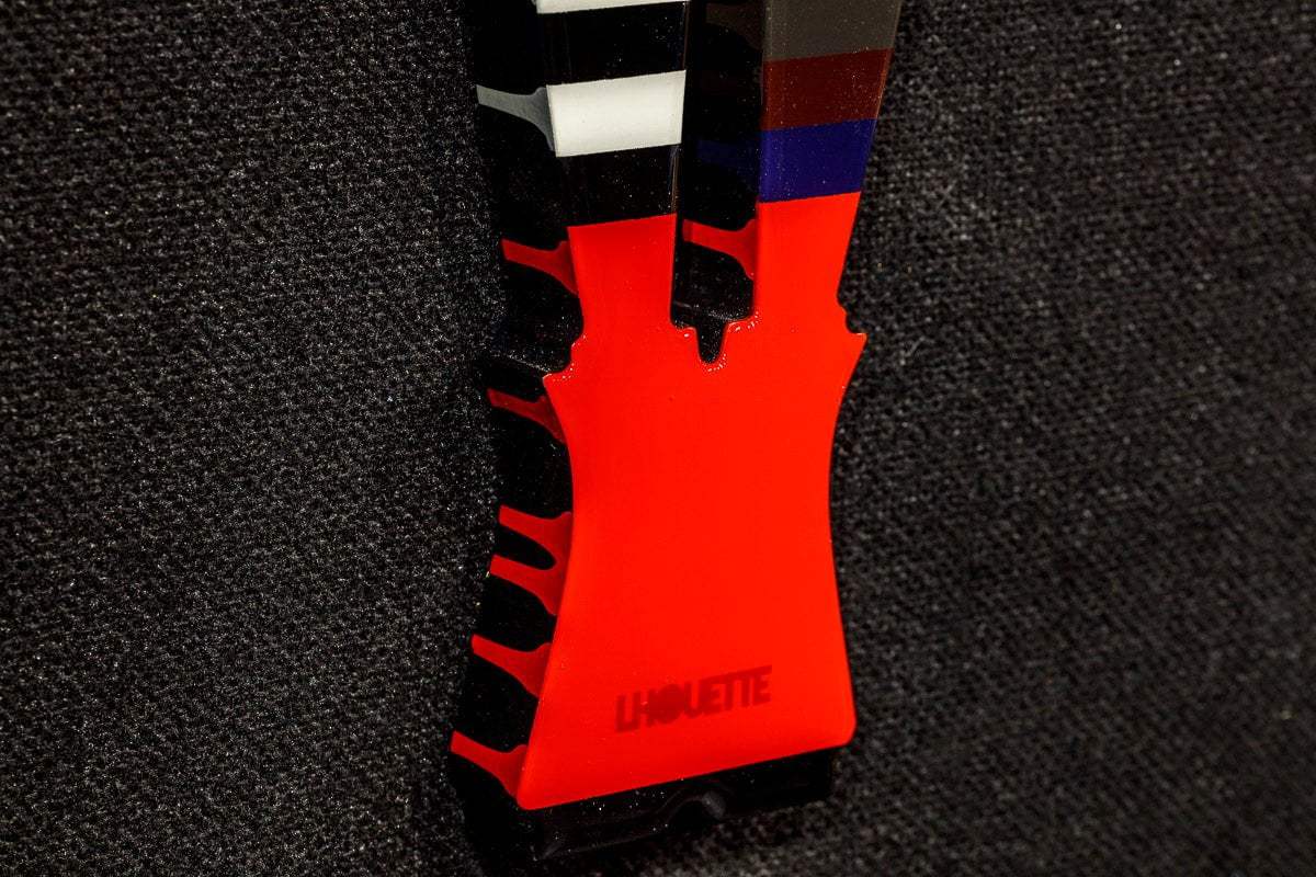 Angel Cake Rainbow Stripe & Acid Wings Miniature Wall Sculpture - Original SOLD by artist Lhouette - Wyecliffe Galleries