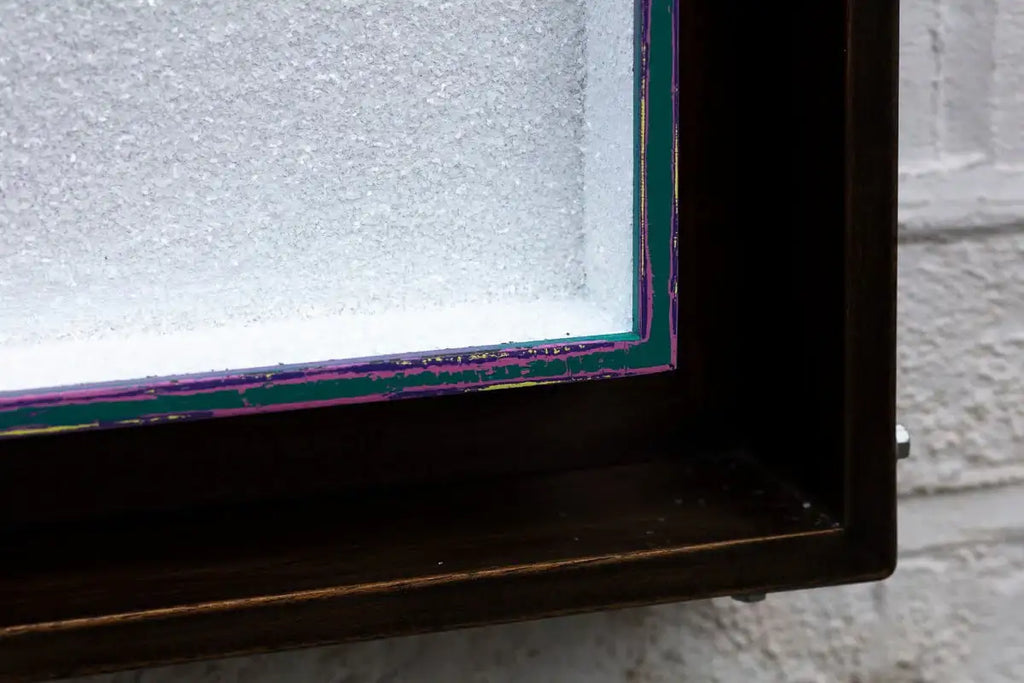 Angel Cake Scratched Back Framed Sculpture - Original - SOLD by artist Lhouette - Wyecliffe Galleries