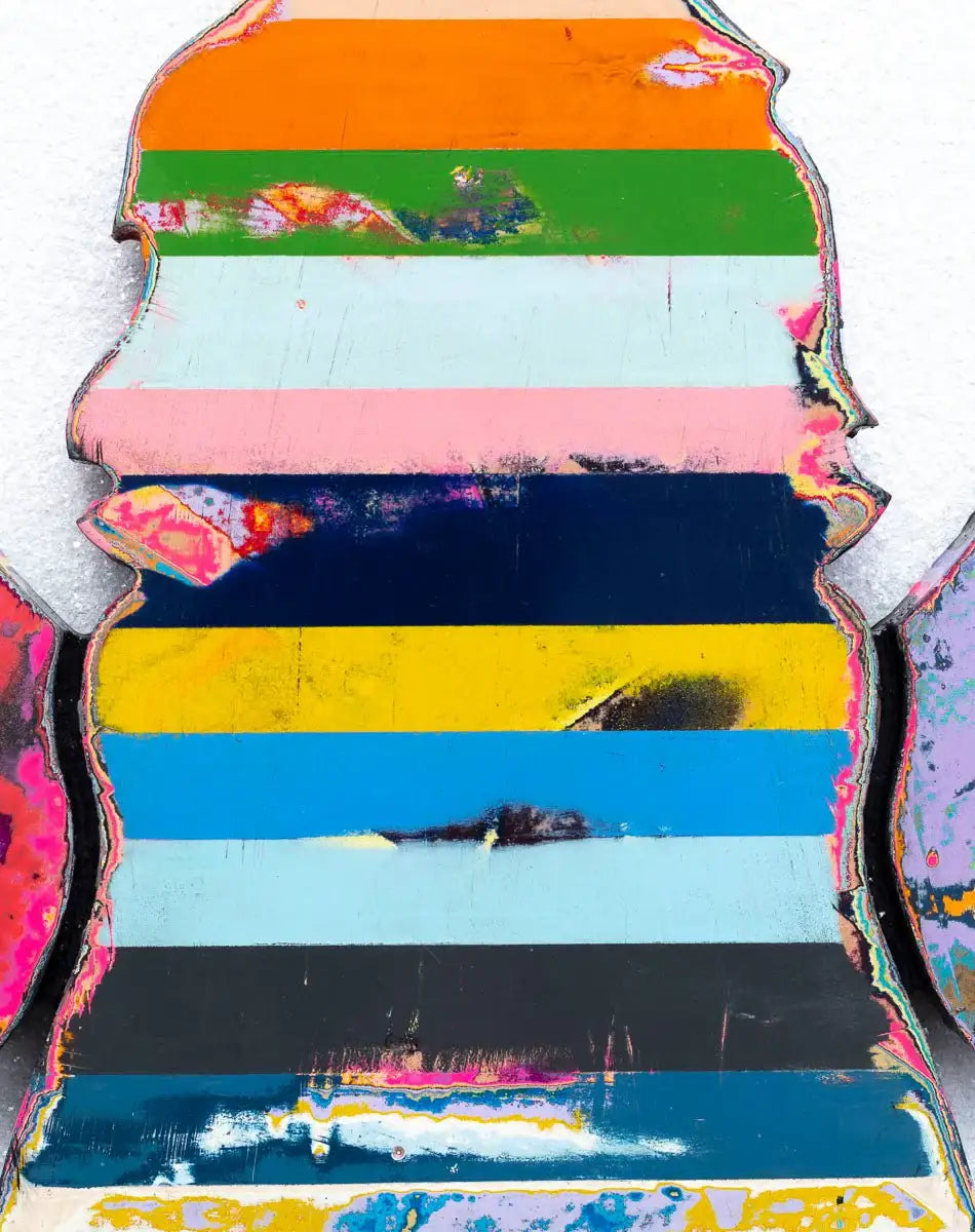 Angel Cake Scratched Back Framed Sculpture - Original - SOLD by artist Lhouette - Wyecliffe Galleries