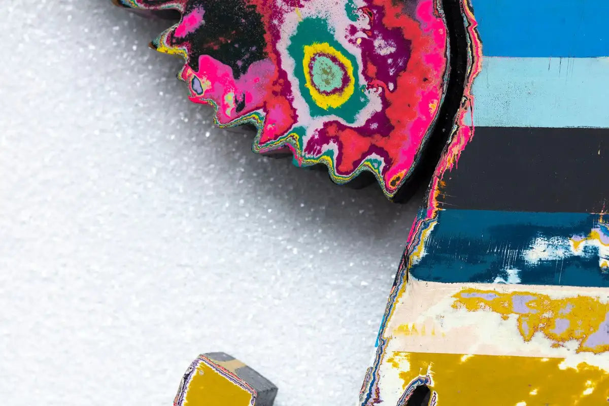 Angel Cake Scratched Back Framed Sculpture - Original - SOLD by artist Lhouette - Wyecliffe Galleries