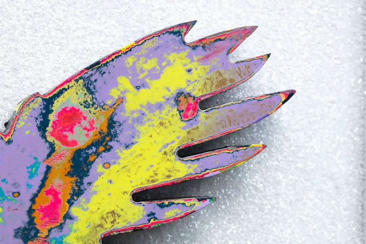 Angel Cake Scratched Back Framed Sculpture - Original - SOLD by artist Lhouette - Wyecliffe Galleries