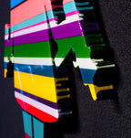 Angel Cake Sculpture - Striped Mini I - Original - SOLD by artist Lhouette - Wyecliffe Galleries