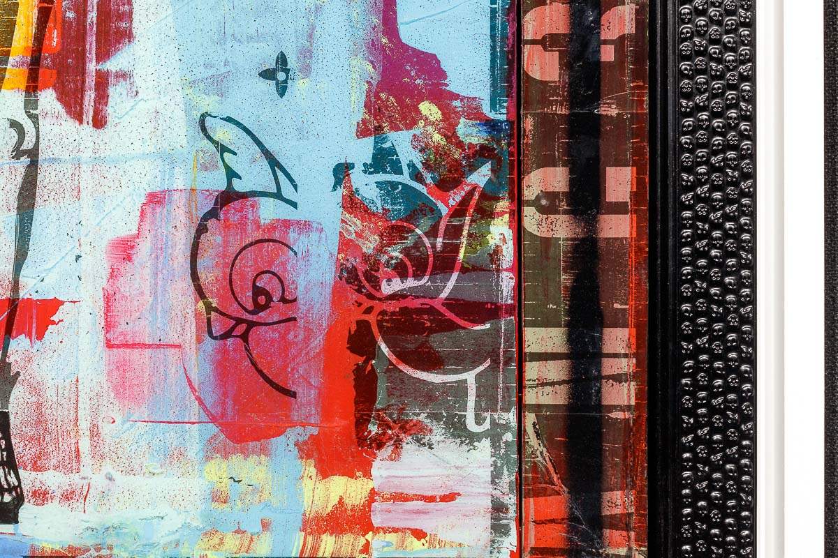 Angel Cake - SkeLhouette - Distressed Rainbow - SOLD by artist Lhouette - Wyecliffe Galleries