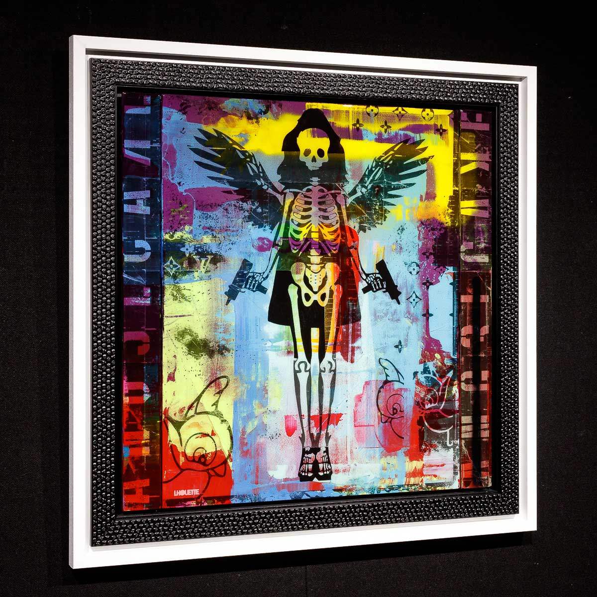 Angel Cake - SkeLhouette - Distressed Rainbow - SOLD by artist Lhouette - Wyecliffe Galleries