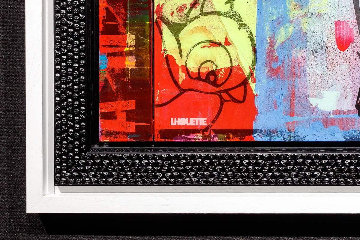 Angel Cake - SkeLhouette - Distressed Rainbow - SOLD by artist Lhouette - Wyecliffe Galleries