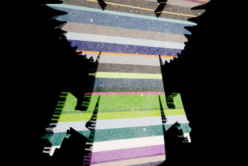 Angel Cake with Guns, (Diamond Dust) - Original Wall Sculpture - SOLD by artist Lhouette - Wyecliffe Galleries