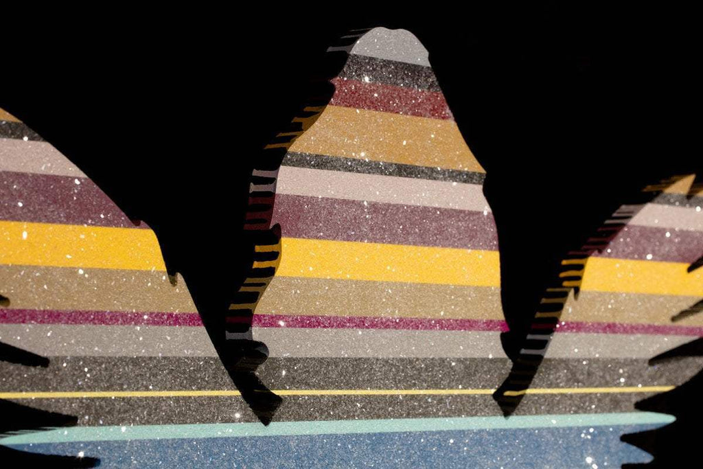 Angel Cake with Guns, (Diamond Dust) - Original Wall Sculpture - SOLD by artist Lhouette - Wyecliffe Galleries