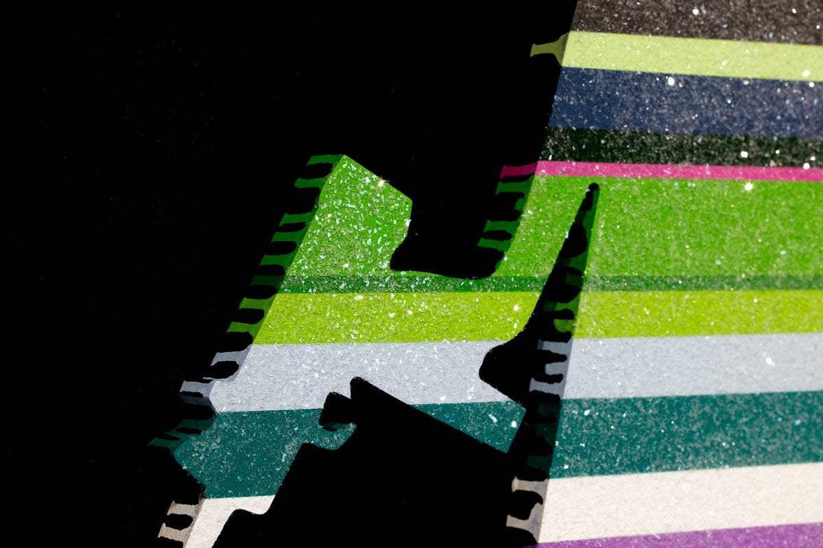 Angel Cake with Guns, (Diamond Dust) - Original Wall Sculpture - SOLD by artist Lhouette - Wyecliffe Galleries