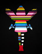 Angel Cake with Guns (Gloss Resin) - Original Wall Sculpture - SOLD by artist Lhouette - Wyecliffe Galleries