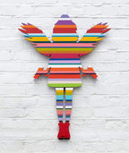 Angel Cake with Guns (Matte Resin) - Original Wall Sculpture - SOLD by artist Lhouette - Wyecliffe Galleries