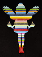 Angel Cake with Flowers - Original - SOLD by artist Lhouette - Wyecliffe Galleries