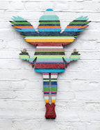 Angel Cake with Flowers - Original - SOLD by artist Lhouette - Wyecliffe Galleries