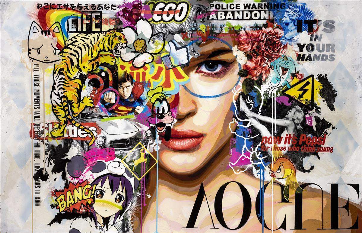 Attachment Issues - Original - SOLD by artist Lhouette - Wyecliffe Galleries