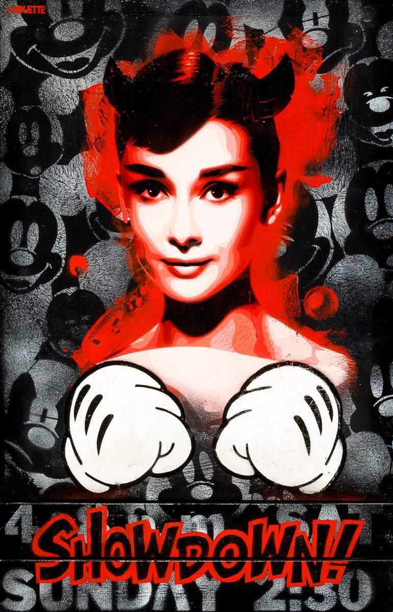 Audrey Showdown - Original - SOLD by artist Lhouette - Wyecliffe Galleries