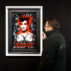 Audrey Showdown - Original - SOLD by artist Lhouette - Wyecliffe Galleries