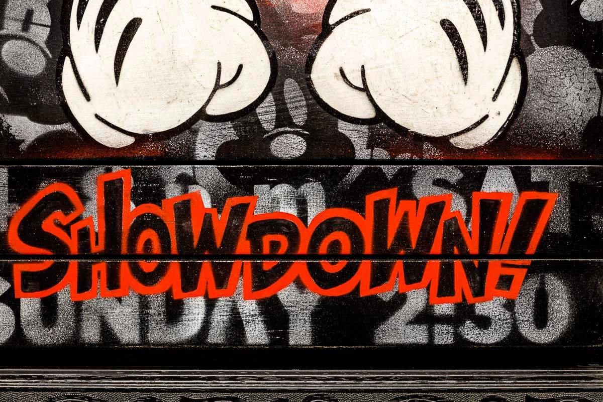 Audrey Showdown - Original - SOLD by artist Lhouette - Wyecliffe Galleries