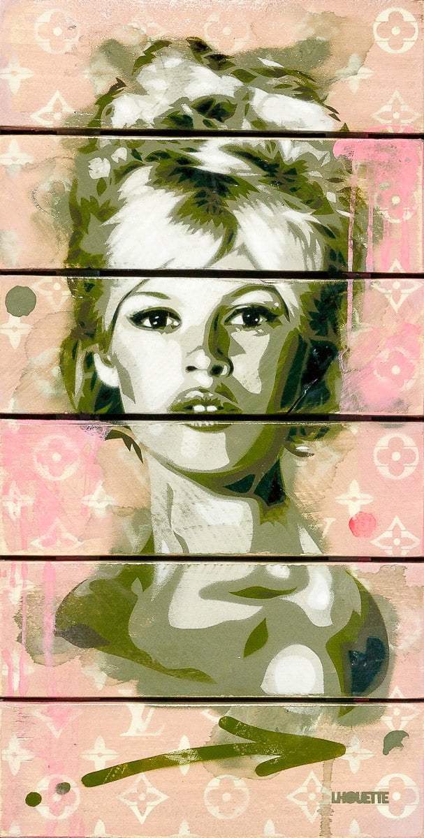 Bardot Green - Original - SOLD by artist Lhouette - Wyecliffe Galleries