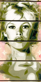 Bardot Green - Original - SOLD by artist Lhouette - Wyecliffe Galleries