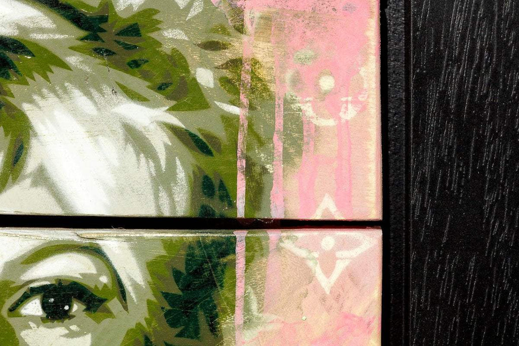 Bardot Green - Original - SOLD by artist Lhouette - Wyecliffe Galleries