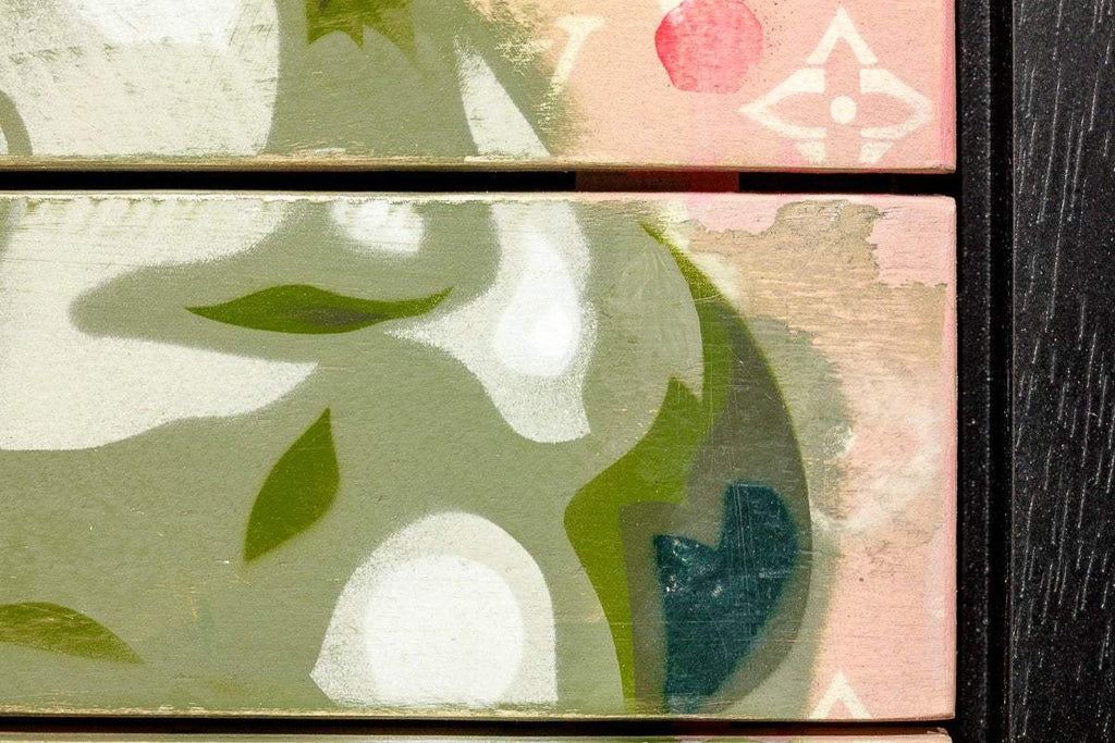 Bardot Green - Original - SOLD by artist Lhouette - Wyecliffe Galleries