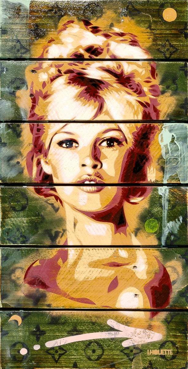 Bardot Sepia - Original SOLD by artist Lhouette - Wyecliffe Galleries