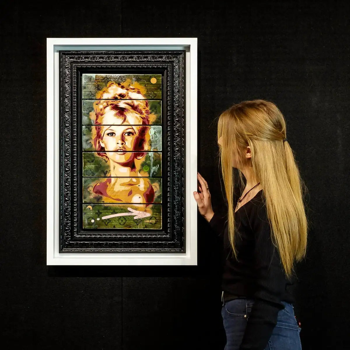 Bardot Sepia - Original SOLD by artist Lhouette - Wyecliffe Galleries