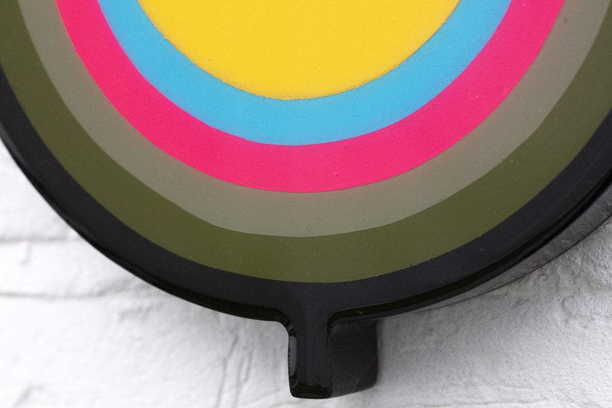 Bazooka Jo 2-Part Miniature Wall Sculpture Khaki Geometric - Original - SOLD by artist Lhouette - Wyecliffe Galleries