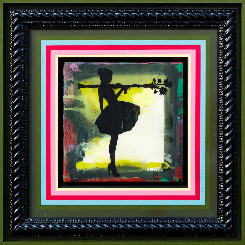 Bazooka Jo Floral Mixer (Banana Joe) - Original - SOLD by artist Lhouette - Wyecliffe Galleries