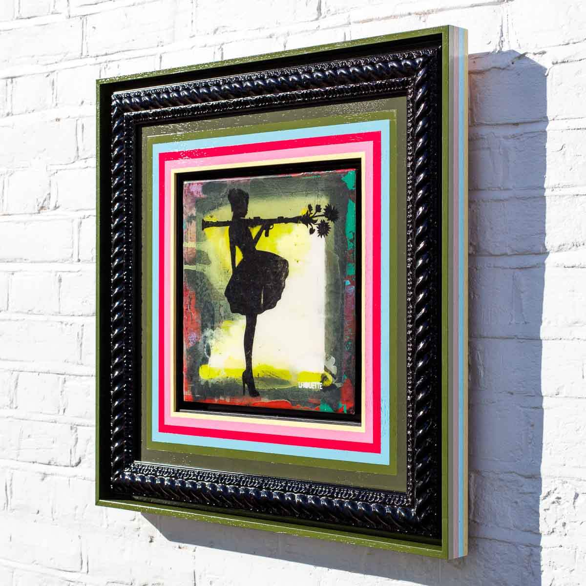 Bazooka Jo Floral Mixer (Banana Joe) - Original - SOLD by artist Lhouette - Wyecliffe Galleries