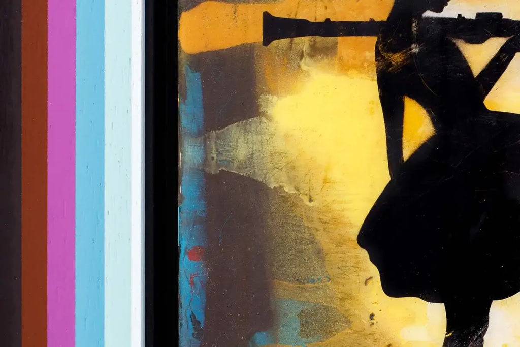 Bazooka Jo Floral Mixer (Golden Yellow) - Original - SOLD by artist Lhouette - Wyecliffe Galleries