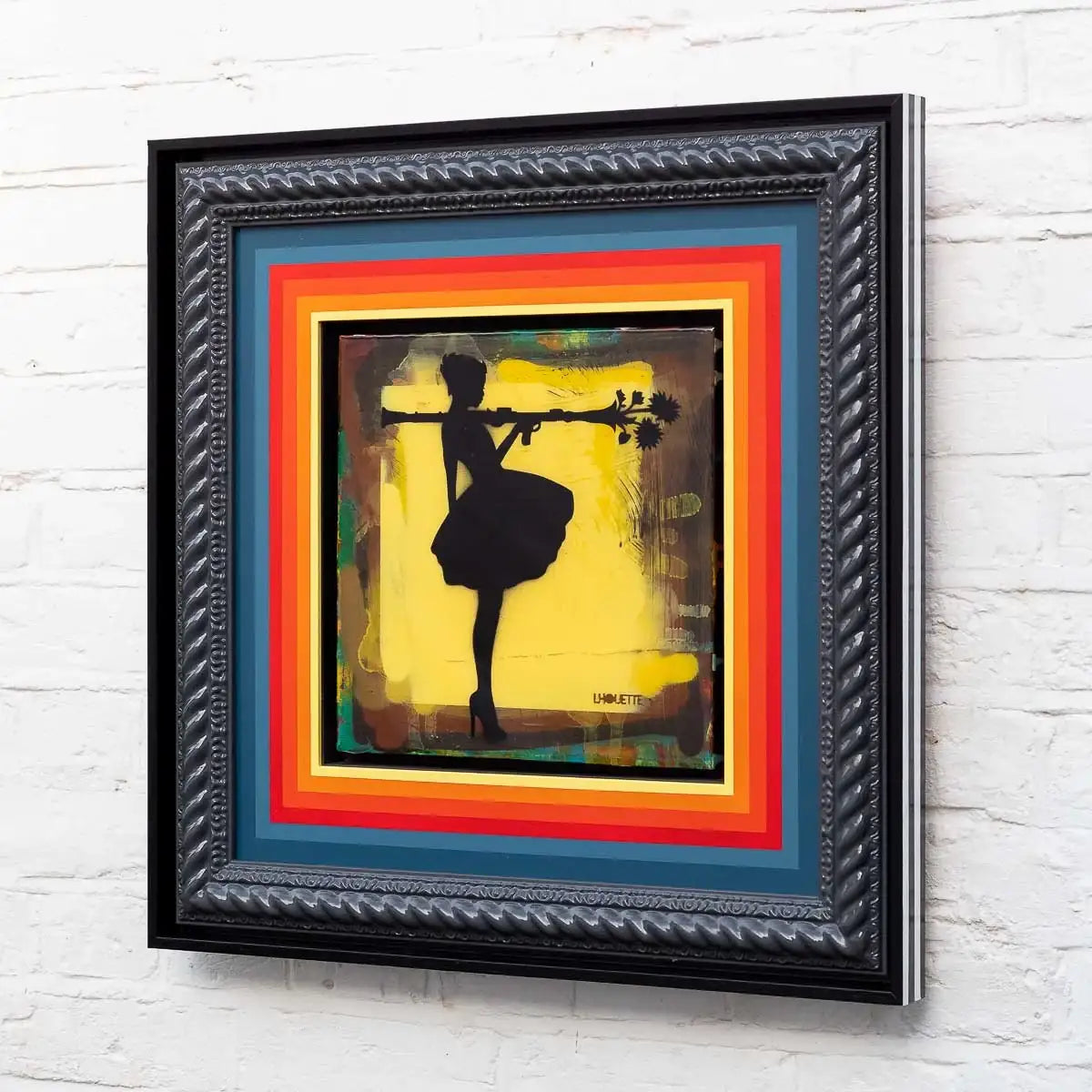 Bazooka Jo Floral Mixer (Yellow Cab) - Original - SOLD by artist Lhouette - Wyecliffe Galleries