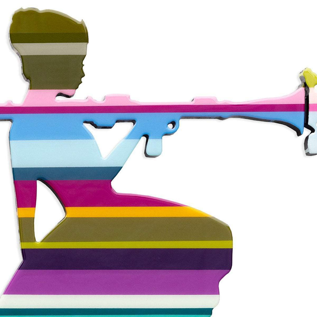 Bazooka Jo Floral - Sage Green - SOLD by artist Lhouette - Wyecliffe Galleries