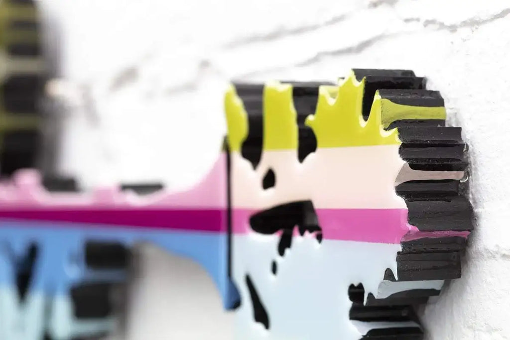 Bazooka Jo Floral - Sage Green - SOLD by artist Lhouette - Wyecliffe Galleries