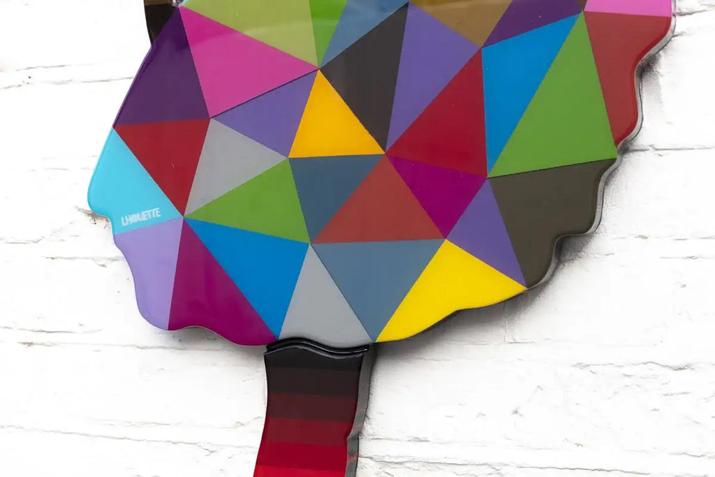 Bazooka Jo Geometric - Two Part Wall Sculpture - Original - SOLD by artist Lhouette - Wyecliffe Galleries