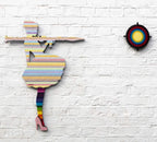 Bazooka Jo Mini- Pastel & Diamond Dust - Original Wall Sculpture - SOLD by artist Lhouette - Wyecliffe Galleries