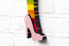 Bazooka Jo Mini- Pastel & Diamond Dust - Original Wall Sculpture - SOLD by artist Lhouette - Wyecliffe Galleries