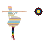 Bazooka Jo Mini- Pastel & Diamond Dust - Original Wall Sculpture - SOLD by artist Lhouette - Wyecliffe Galleries